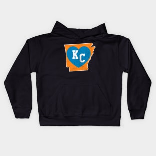 KC Kansas City Original & Classic Kansas City KC Map Kids Hoodie